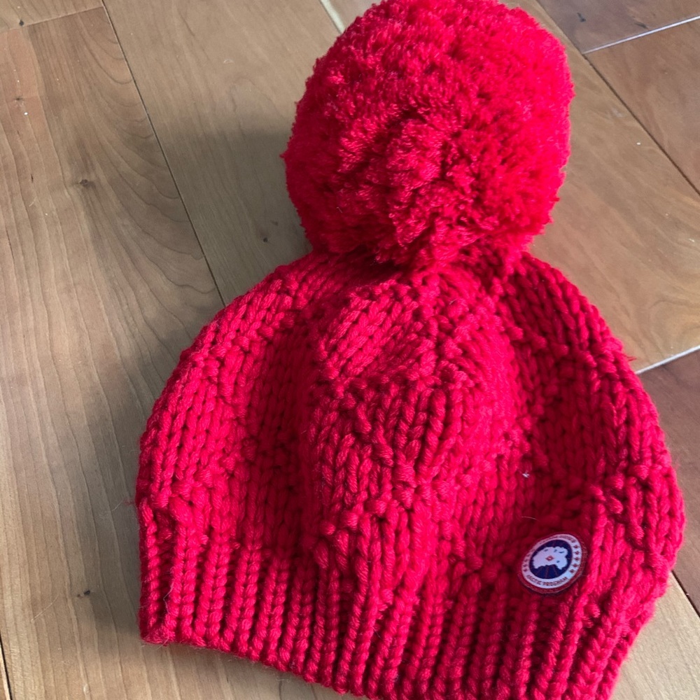Canada Goose Red Winter Hat